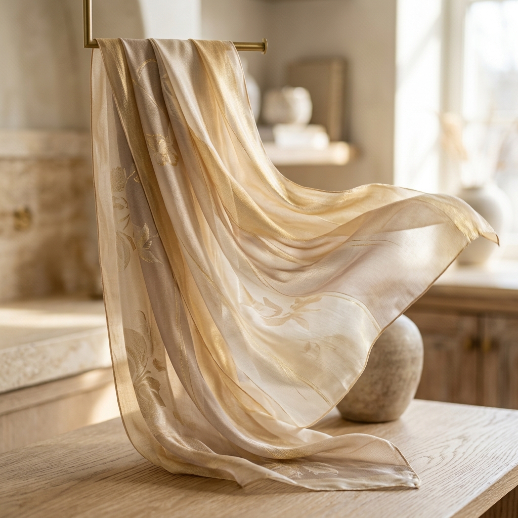 Premium flowing silk fabric