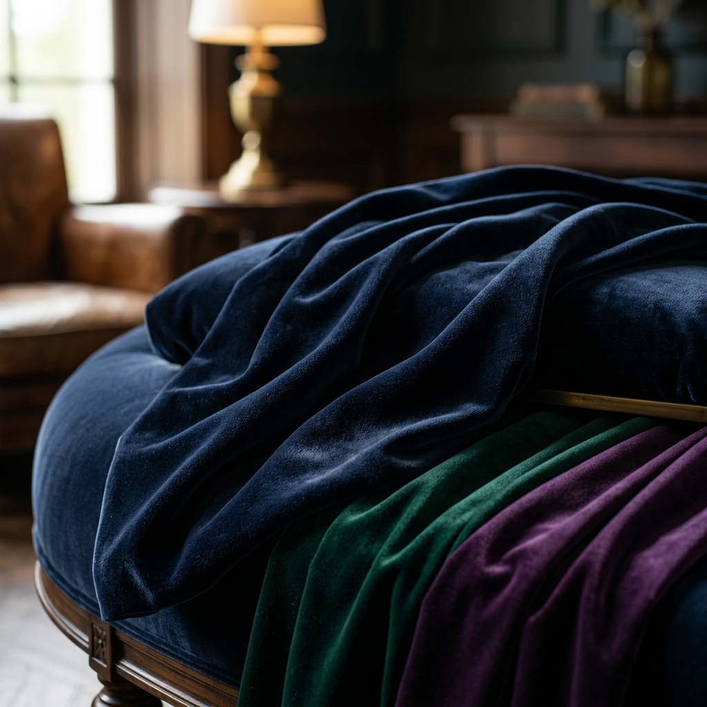 Deep velvet fabrics